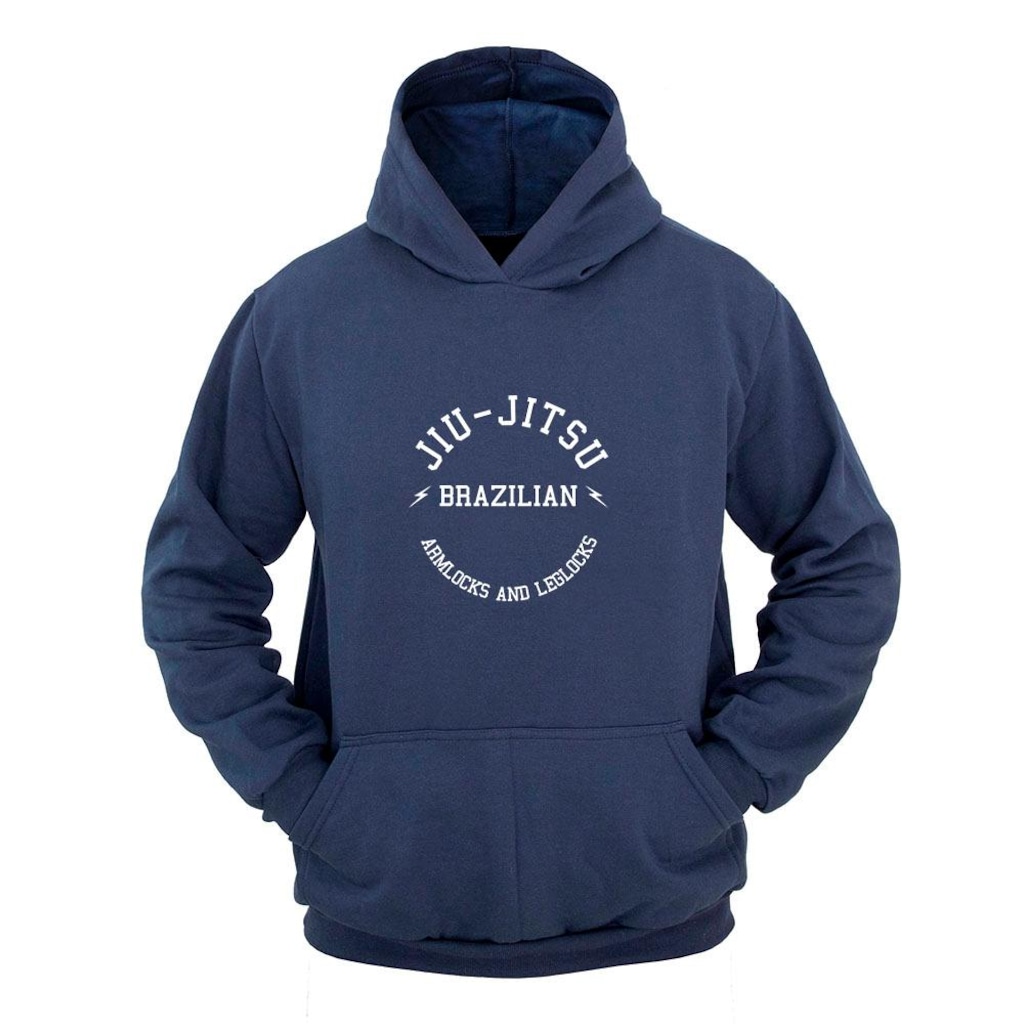 Imagem 1 do produto Blusão de Moletom com Capuz Ragor Estampa Jiu Jitsu Arm Lock Masculino