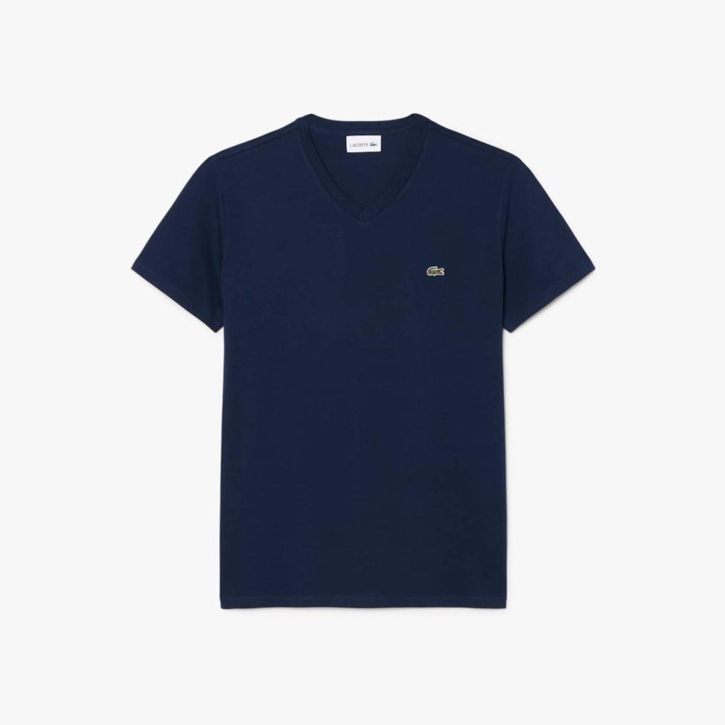 Imagem 1 do produto Camiseta Lacoste Pima Leve com Gola V