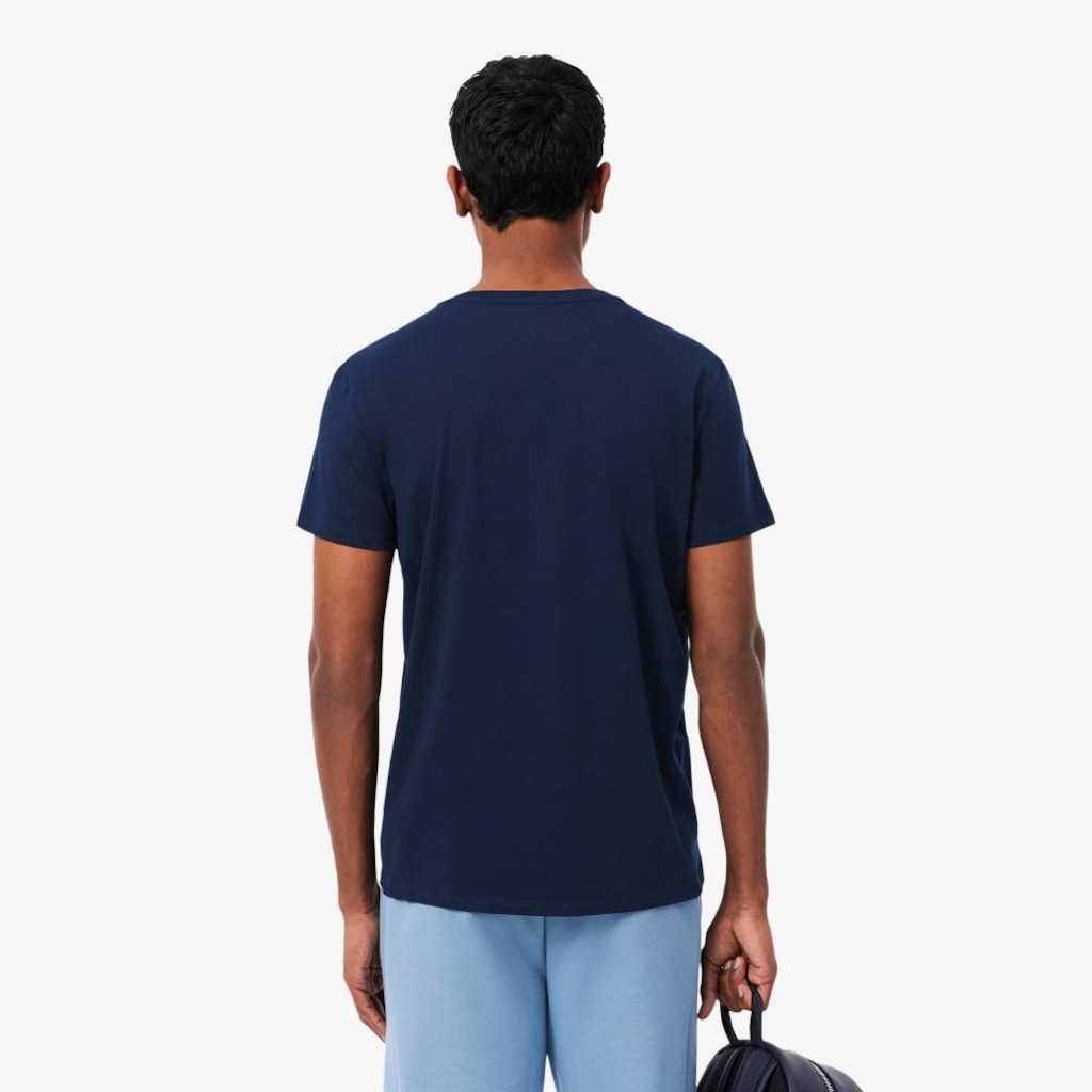 Imagem 4 do produto Camiseta Lacoste Pima Leve com Gola V