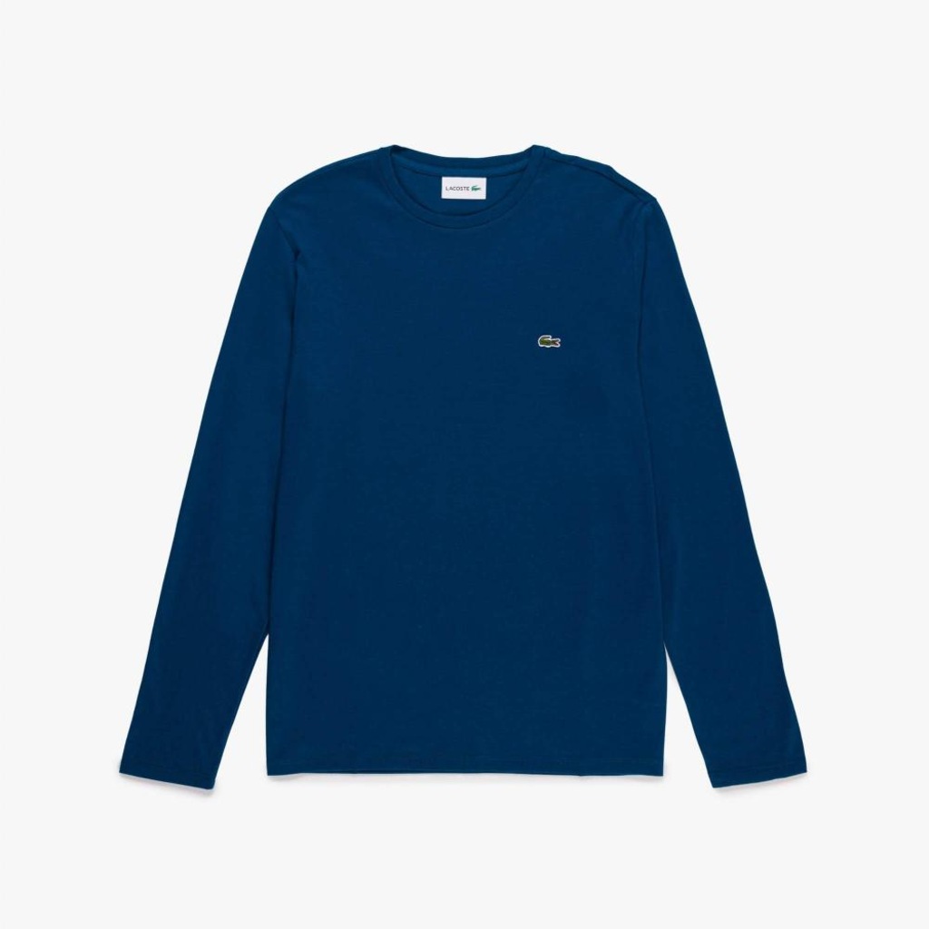 Imagem 1 do produto Camiseta de Algodão Pima com Manga Longa Lacoste Masculina