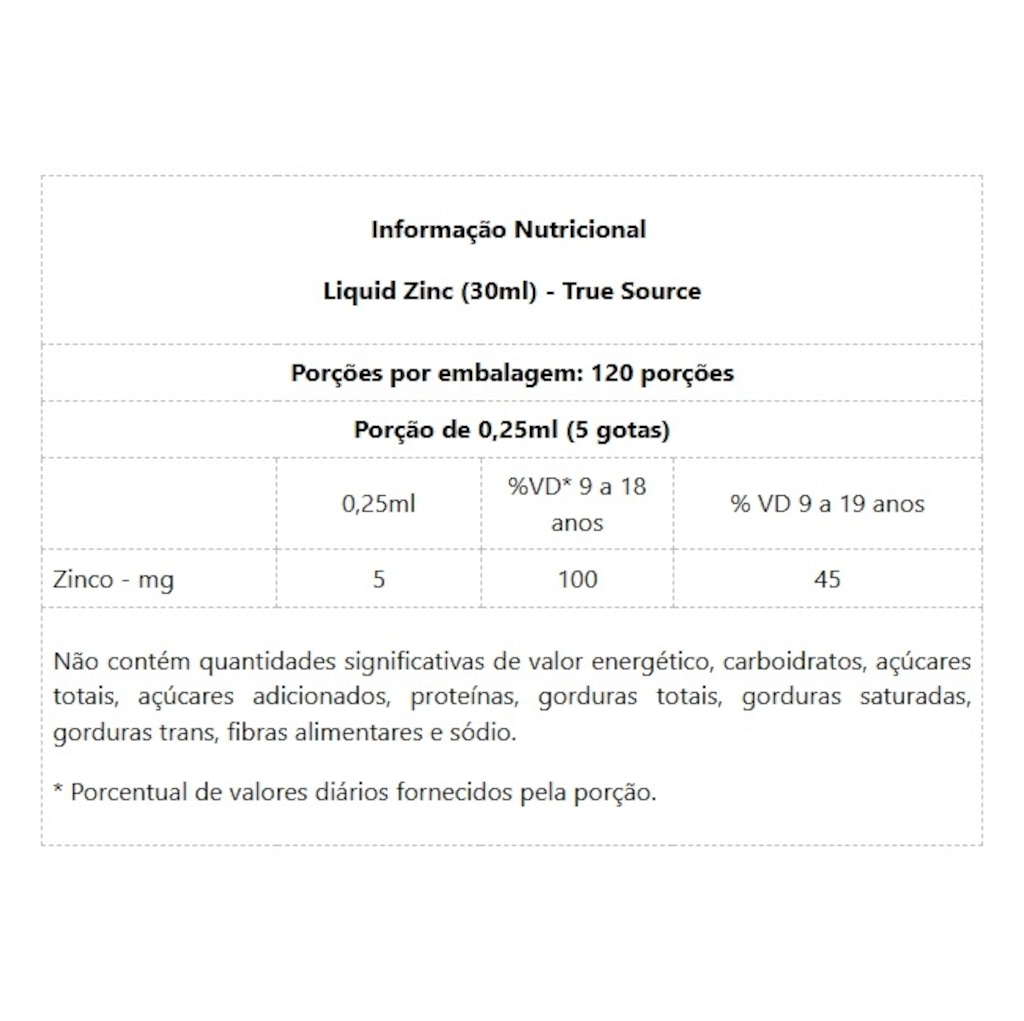 Imagem 2 do produto Multivitamínico Liquid Zinc Kids - 30ml