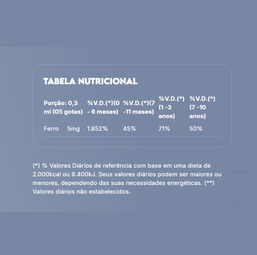 Imagem 2 do produto Vitamina Liquid Iron Plus For Baby e Kids - 30ml