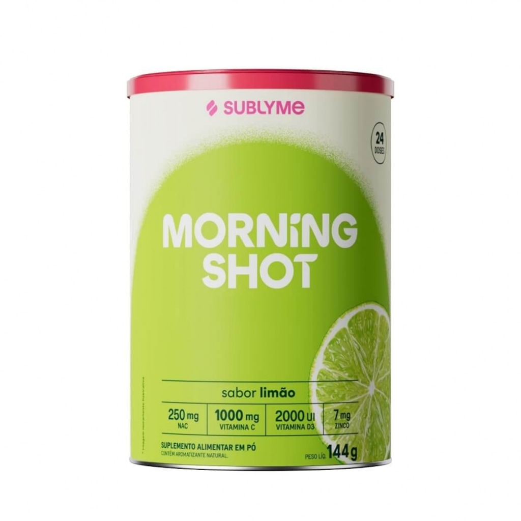 Imagem 1 do produto Morning Shot Sublyme - Limão - 144g