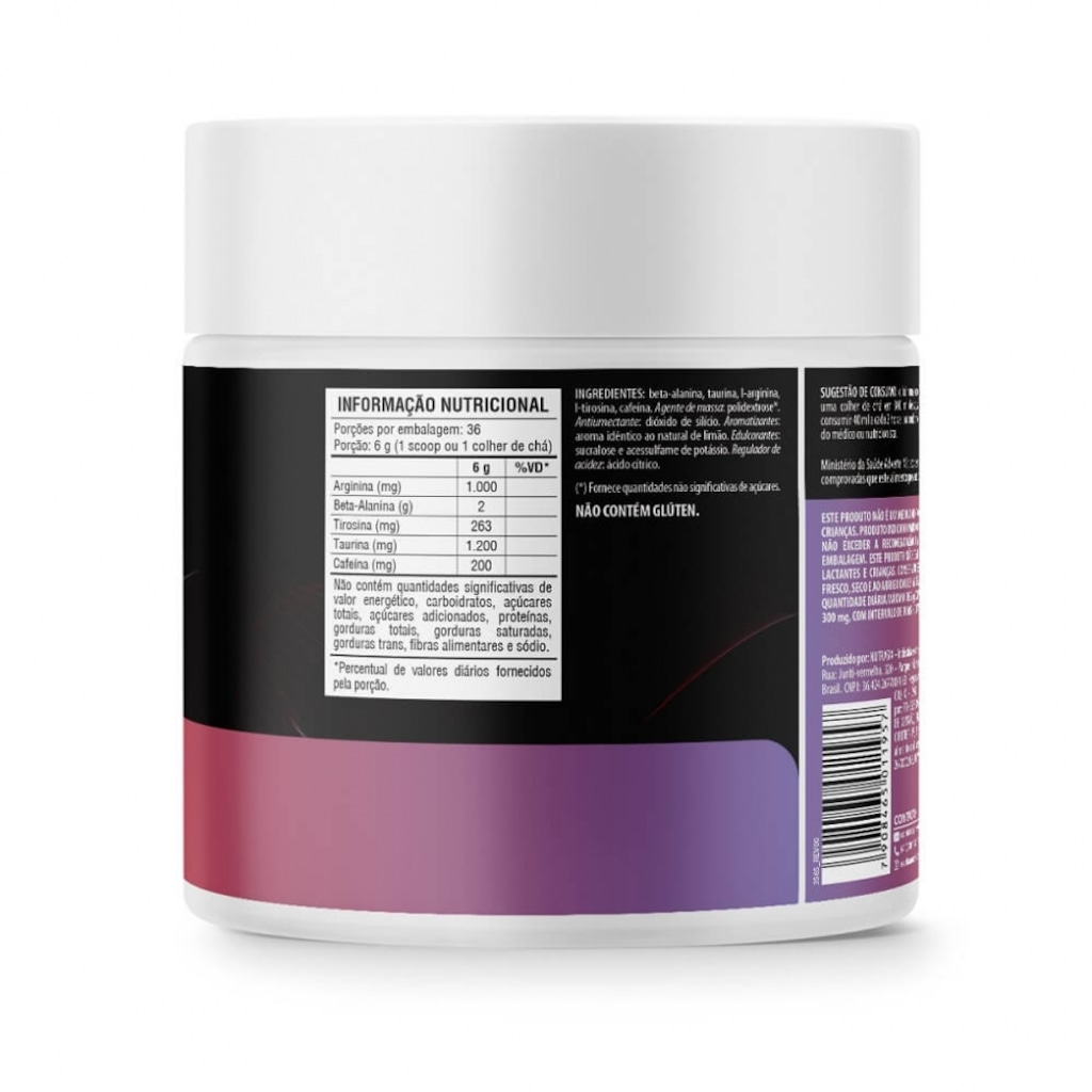 Imagem 2 do produto Pré-Treino Revita Nutrition Evolution - Limão - 216g