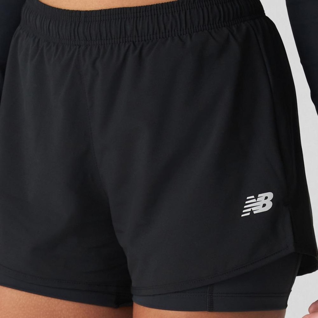Imagem 2 do produto Short Duplo New Balance Essential 2 Feminino