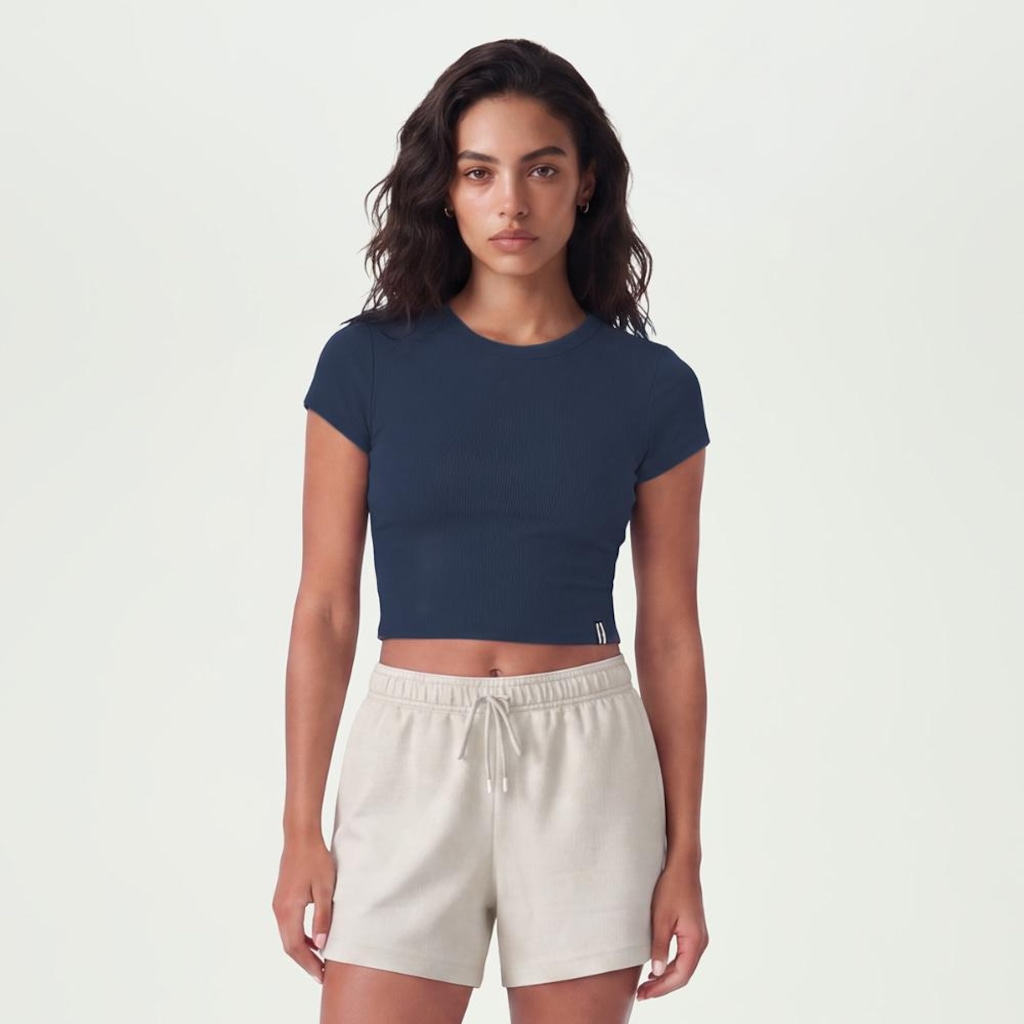 Imagem 1 do produto Camiseta Fila Cropped Life Ribbed III Feminina