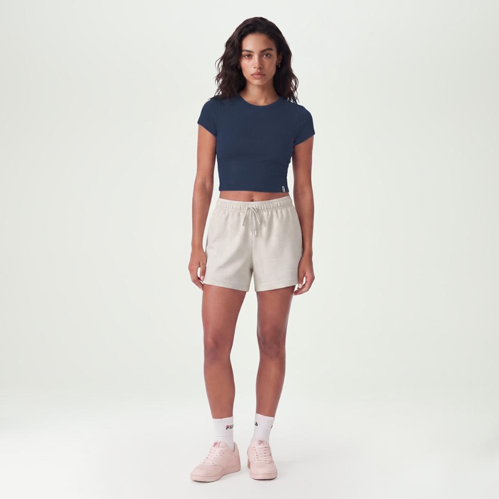 Imagem 2 do produto Camiseta Fila Cropped Life Ribbed III Feminina