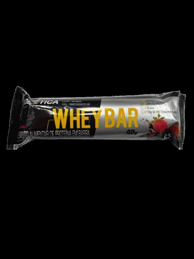 Imagem 2 do produto Whey Bar Low Carb Probiótica Morango - 40g