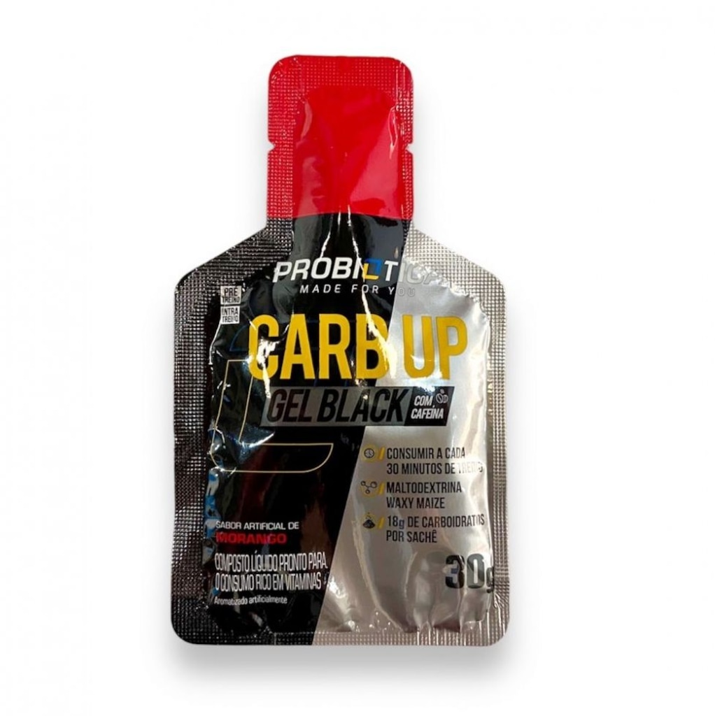 Imagem 1 do produto Carb Up Black Gel Probiótica Morango - 30g