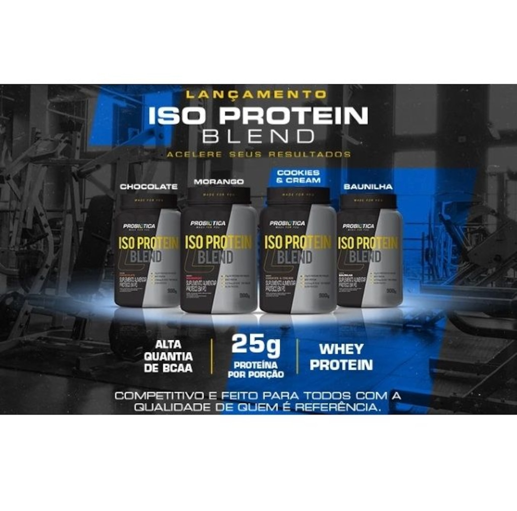 Imagem 2 do produto Iso Protein Probiótica Blend Chocolate - 900g