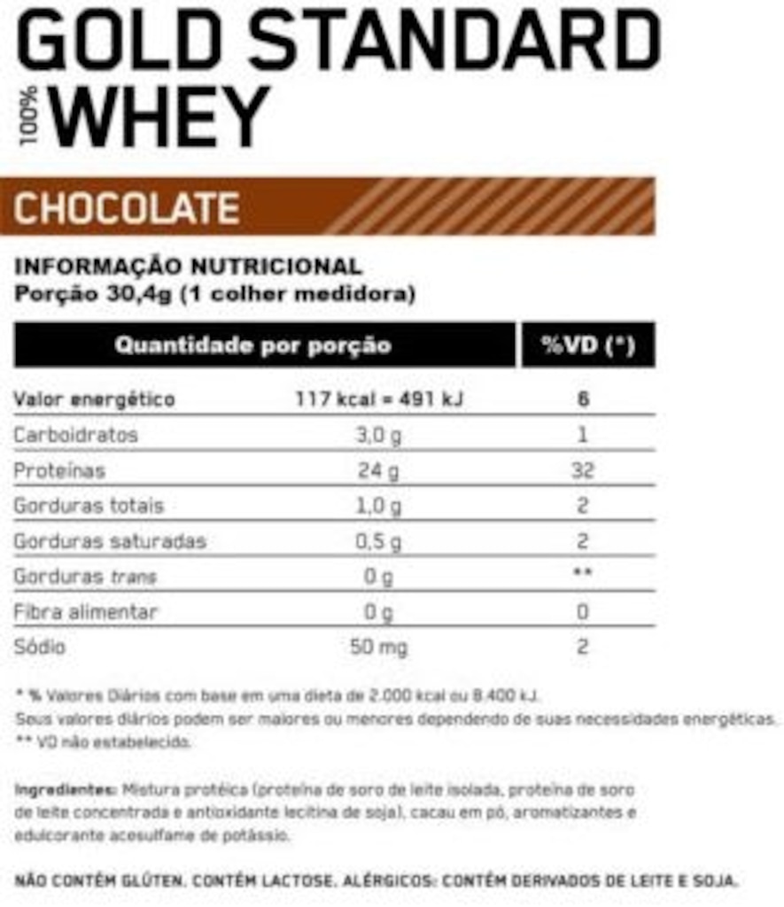 Imagem 2 do produto 100% Whey Protein Gold Standard Optimum Nutrition - 2,270kg