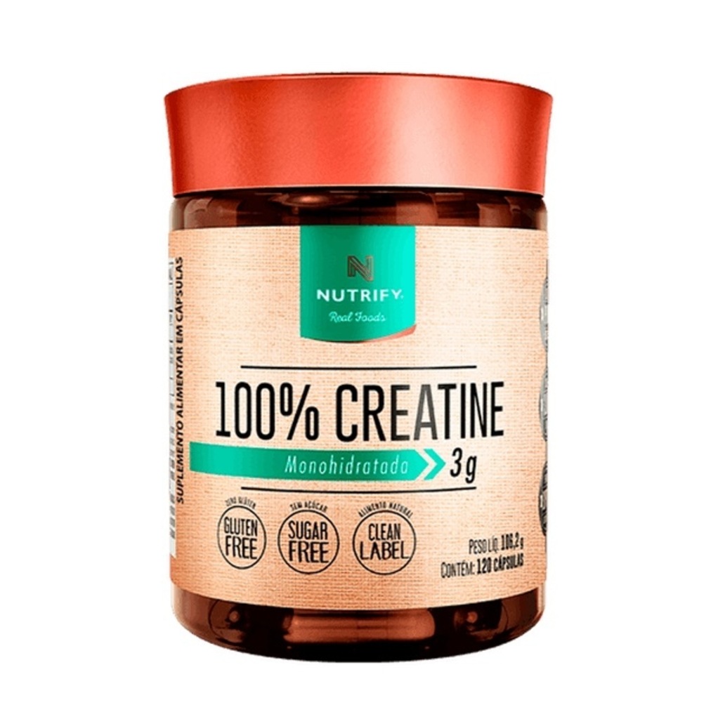 Imagem 1 do produto 100% Creatine Nutrify - 120 Cápsulas