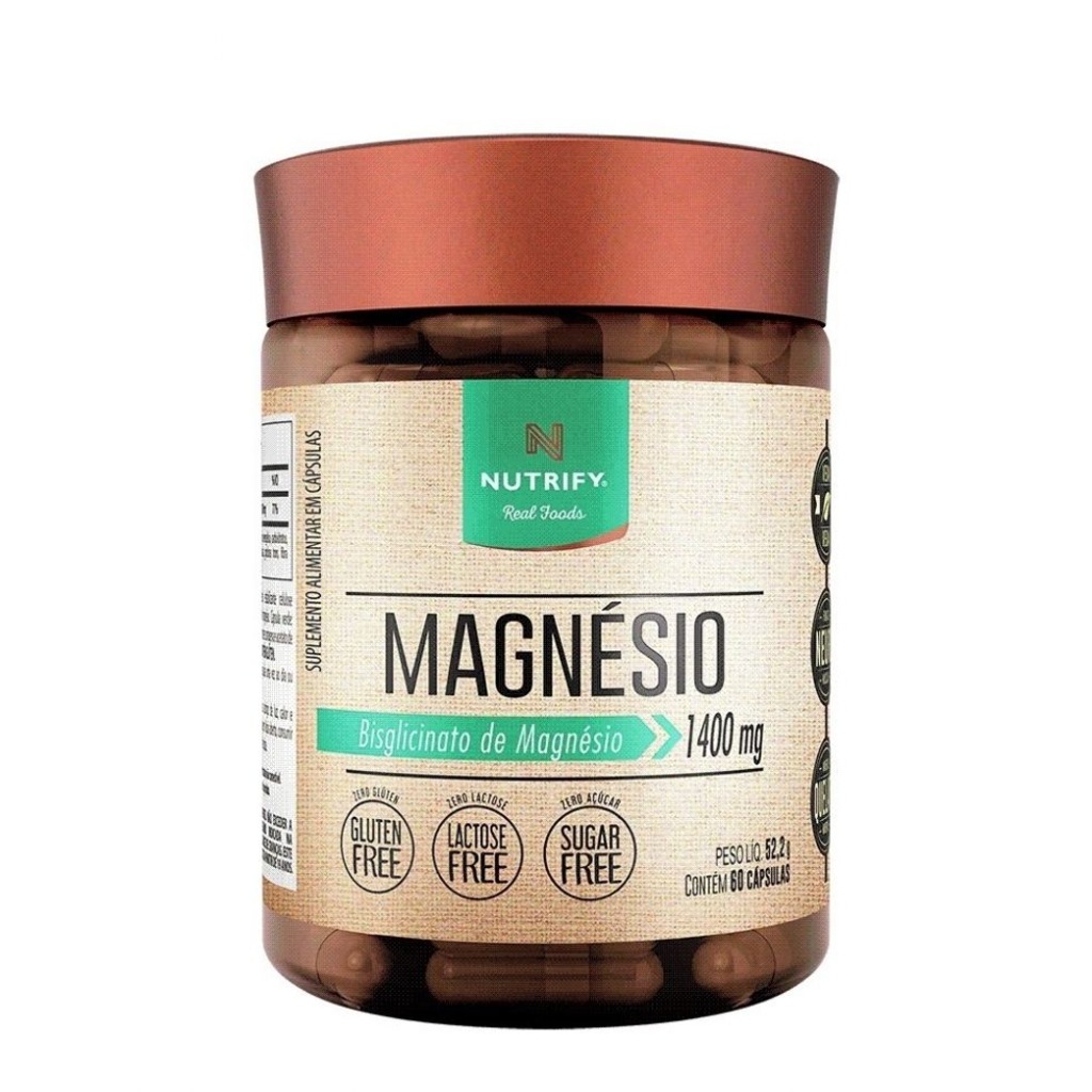 Imagem 1 do produto Magnésio 1400mg Nutrify - 60 Cápulas