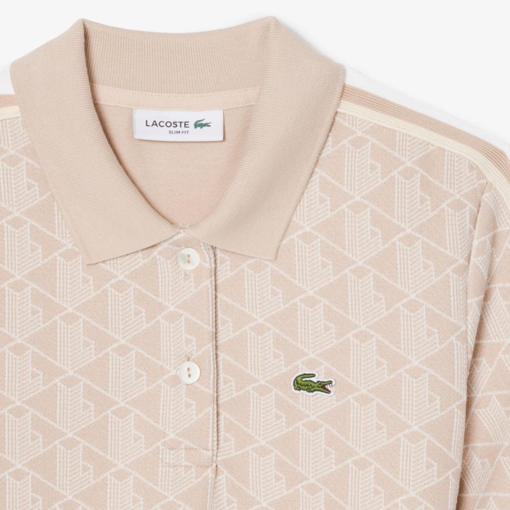 Imagem 2 do produto Vestido Polo Lacoste Slim Fit em Jacquard Monograma Feminina