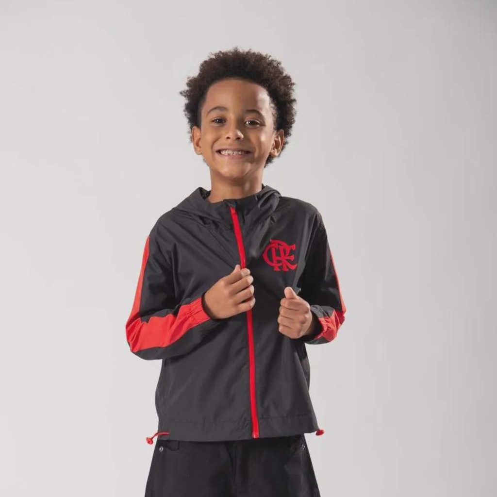 Imagem 1 do produto Casaco do Flamengo Vento Braziline - Infantil