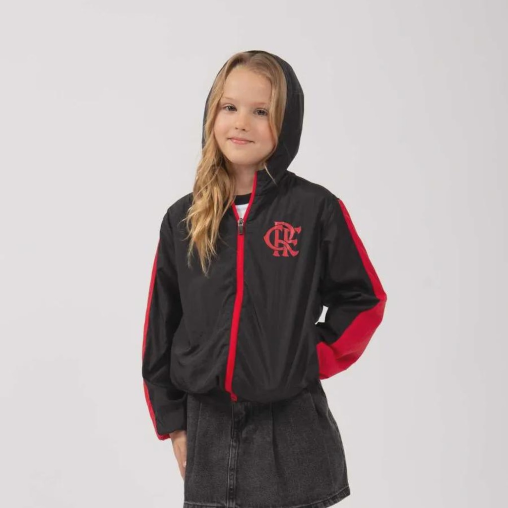 Imagem 2 do produto Casaco do Flamengo Vento Braziline - Infantil