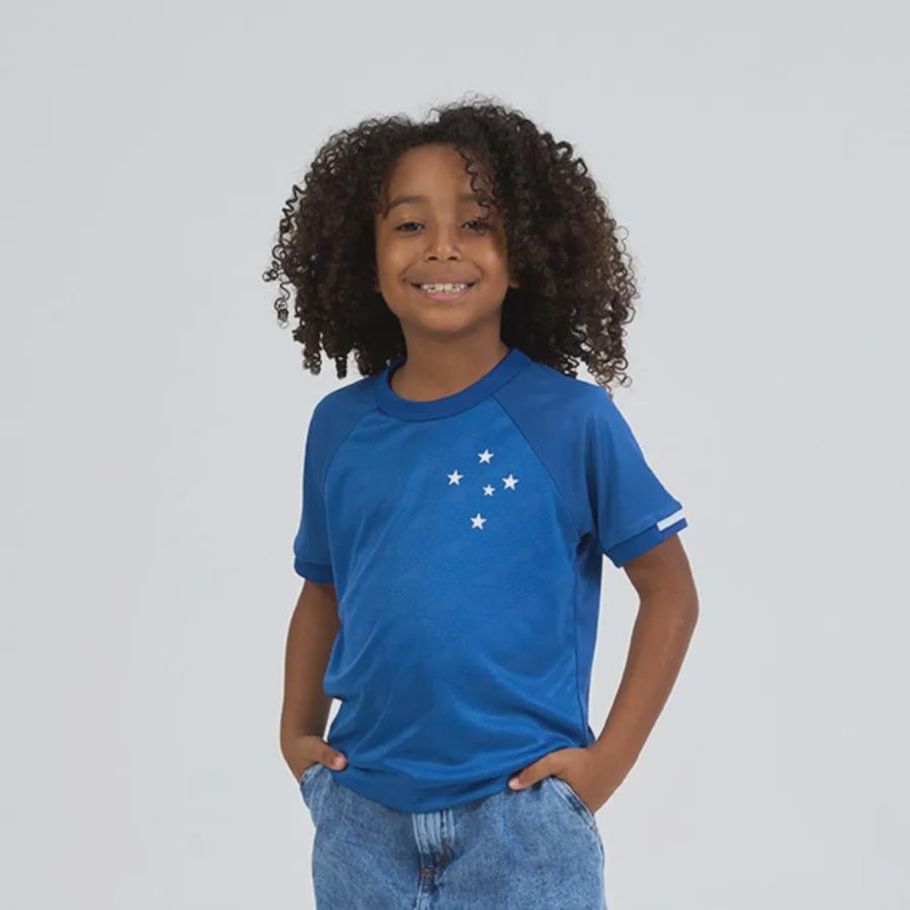 Imagem 1 do produto Camisa do Cruzeiro Solto Raglan Braziline Infantil