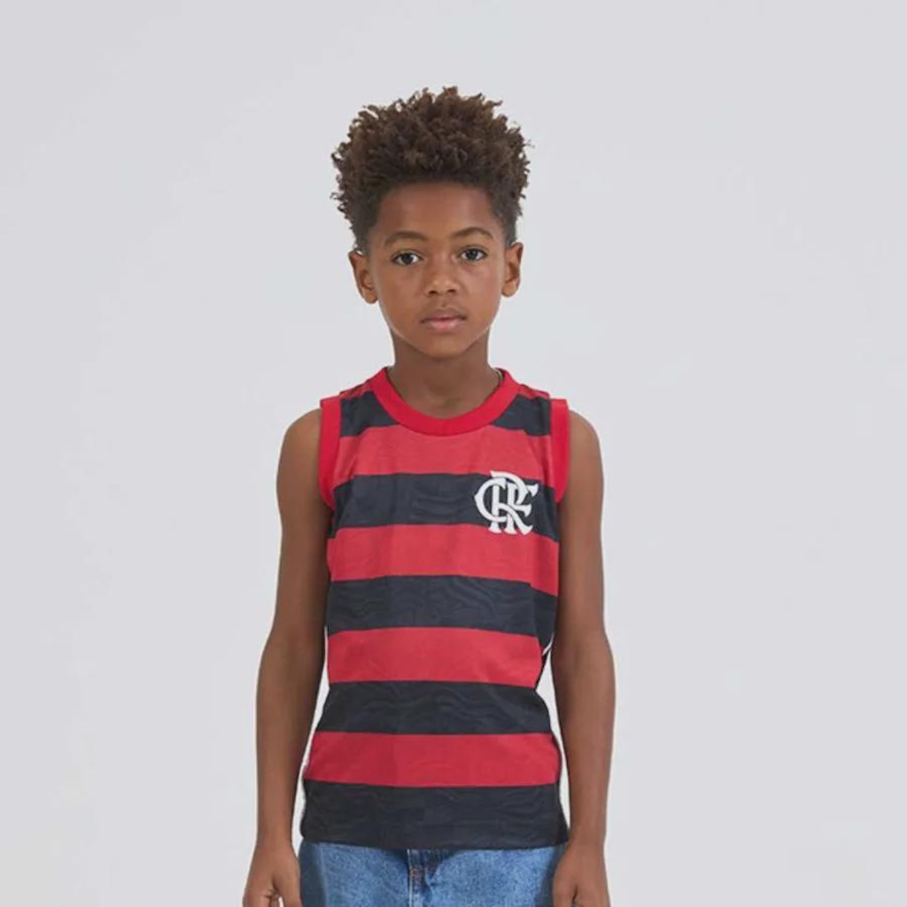 Imagem 1 do produto Camiseta Regata Flamengo Vivaz Braziline Infantil
