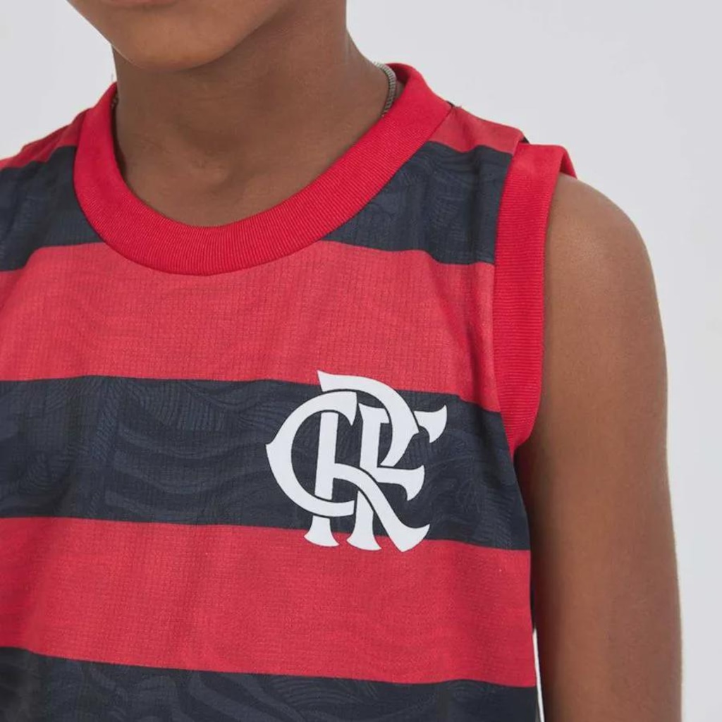 Imagem 2 do produto Camiseta Regata Flamengo Vivaz Braziline Infantil