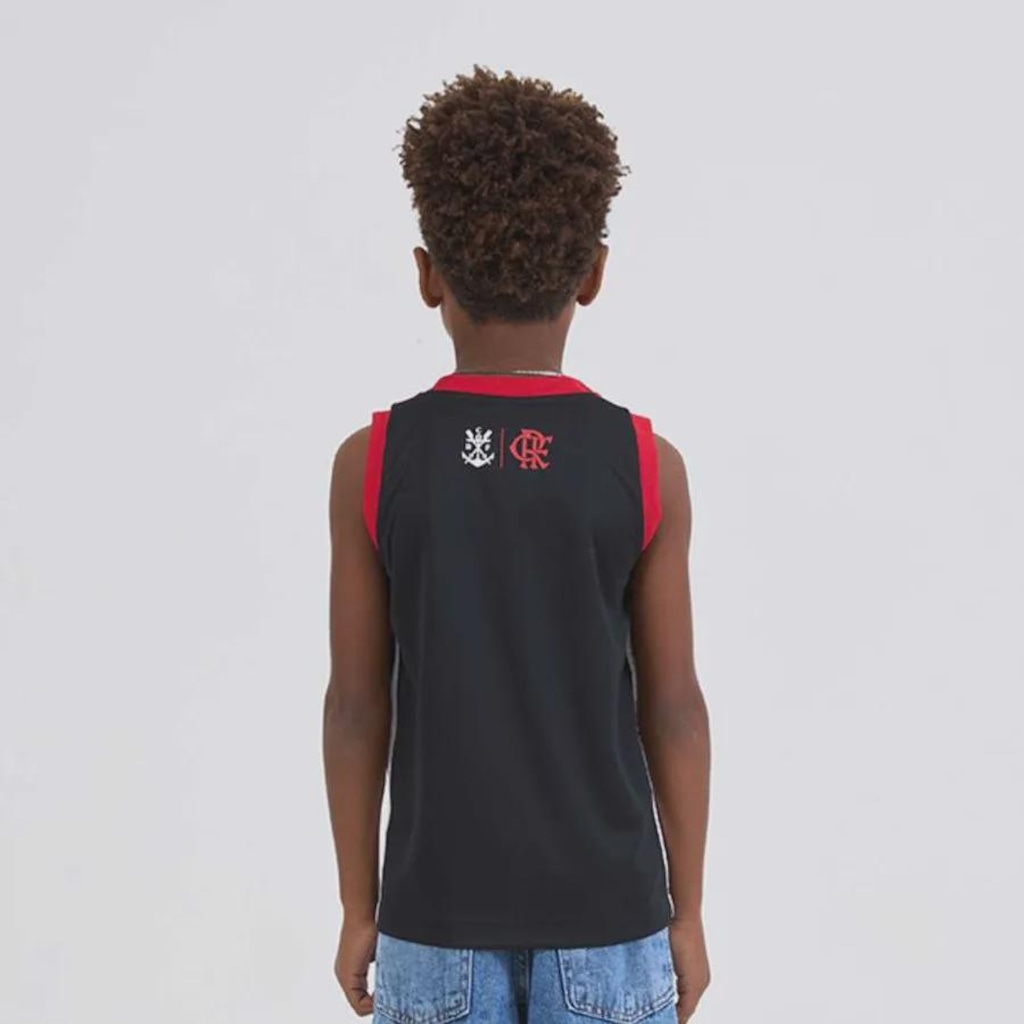 Imagem 4 do produto Camiseta Regata Flamengo Vivaz Braziline Infantil