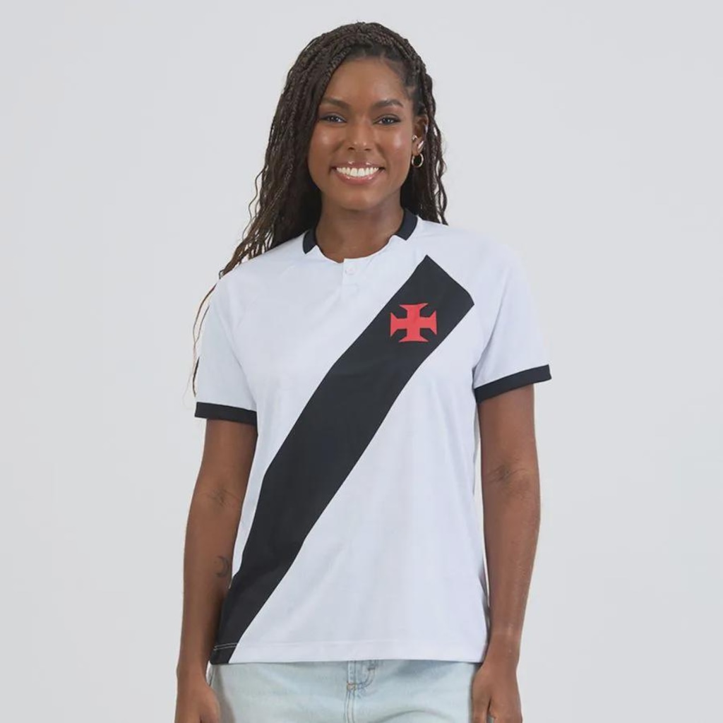 Imagem 1 do produto Camisa Polo Vasco Triunfal Raglan Braziline Feminino