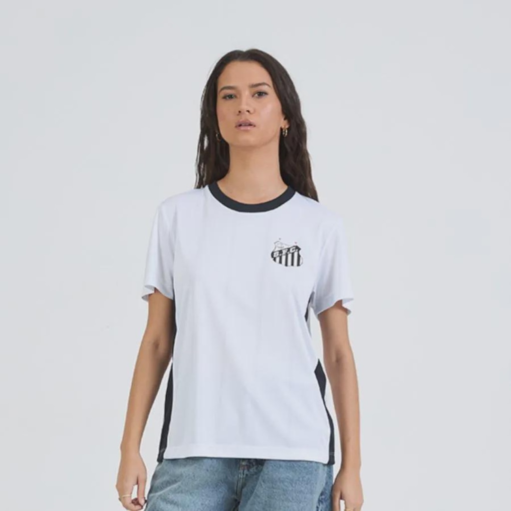 Imagem 1 do produto Camisa do Santos Liso Braziline Feminina