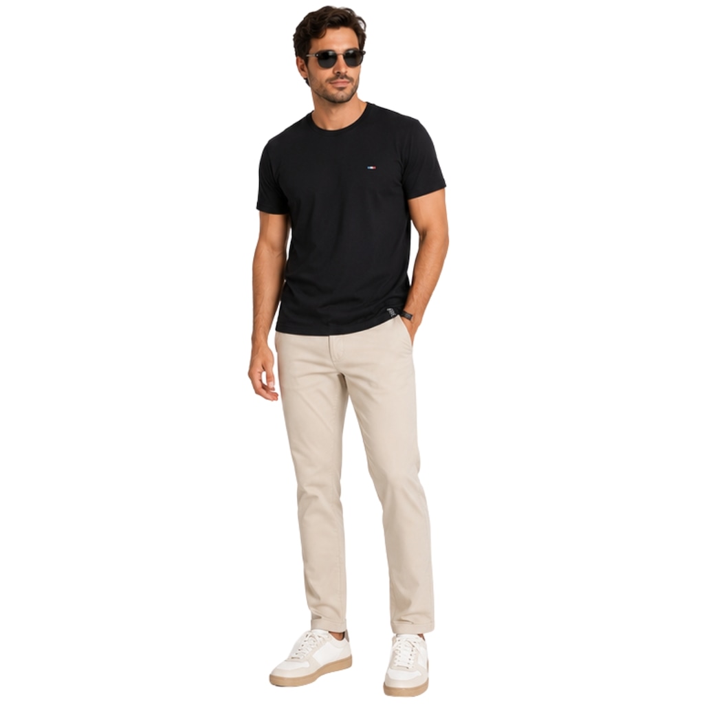 Imagem 4 do produto Camiseta Masculina Básica Lisa FMF Conforto Premium