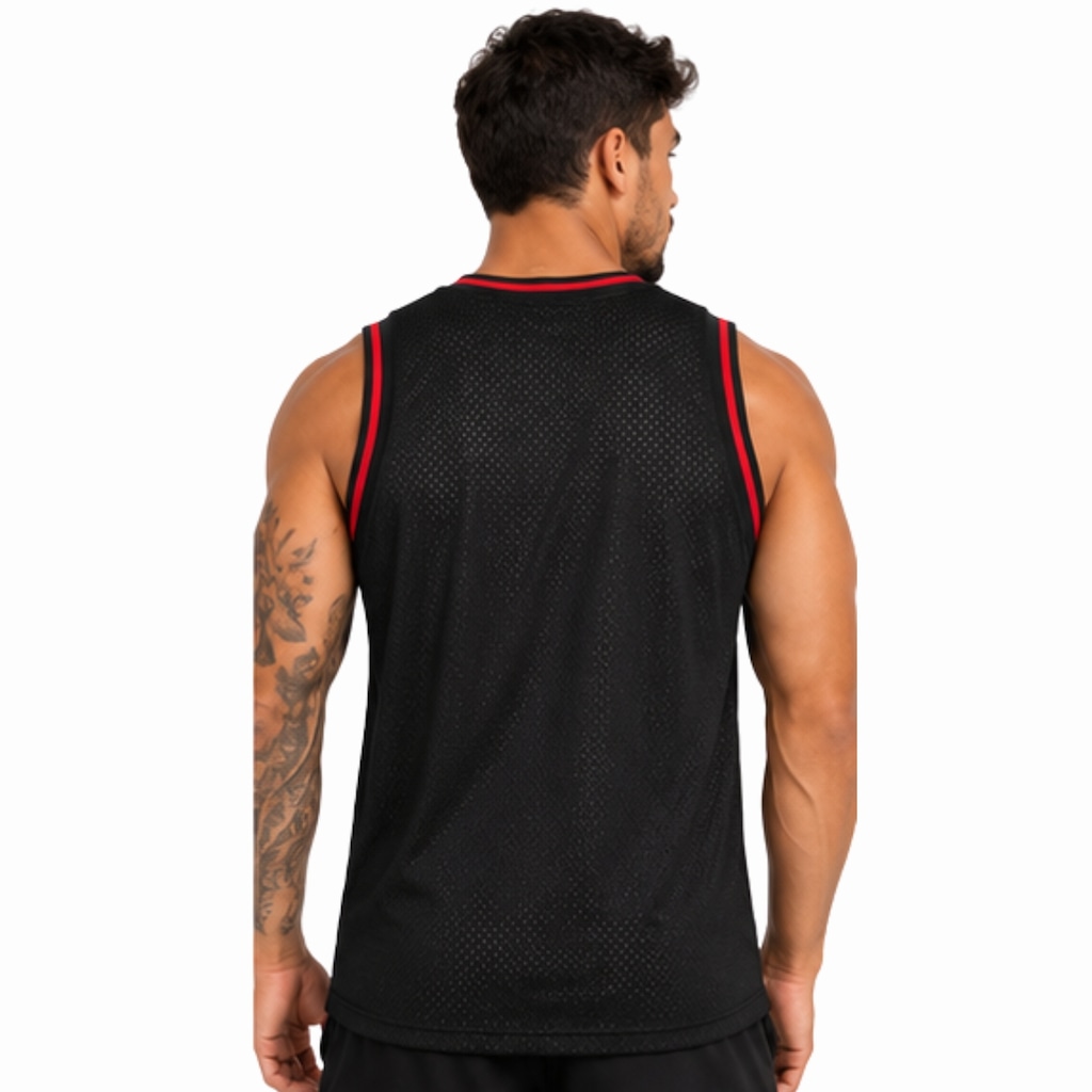 Imagem 3 do produto Camiseta Regata do Flamengo Coimbra CRF Licenciada - Masculina
