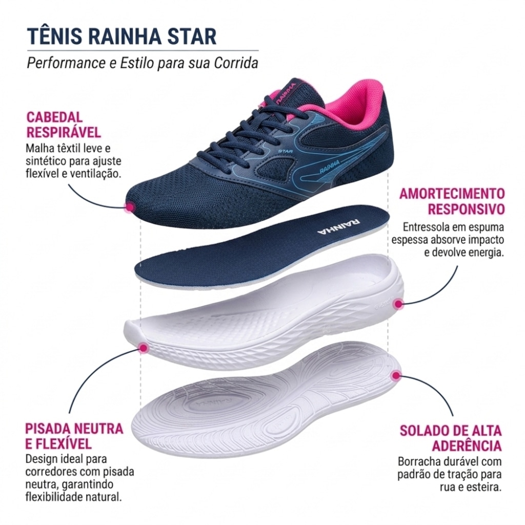 Imagem 3 do produto Tênis Unissex Rainha Star