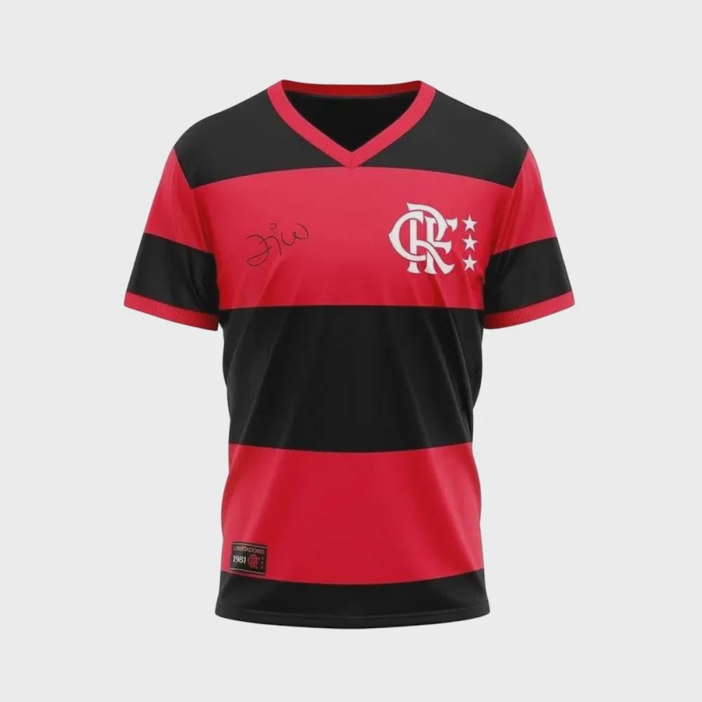 Imagem 1 do produto Camisa do Flamengo Libertadores 81 Zico Braziline Masculina