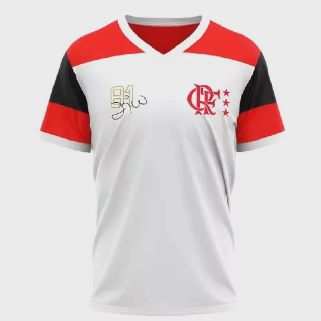 Imagem 1 do produto Camiseta do Flamengo Zico Retro Braziline Masculina