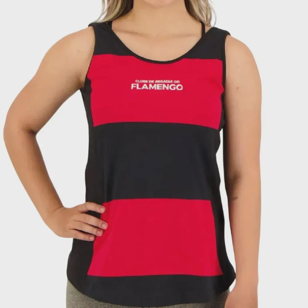 Imagem 1 do produto Camiseta Regata do Flamengo Lab Braziline Feminina