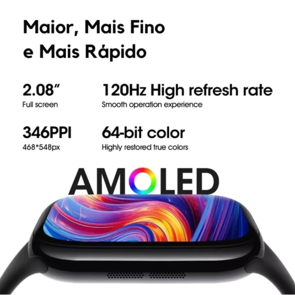 Imagem 3 do produto Relógio Smartwatch Microwear S11 Pro Super AMOLED