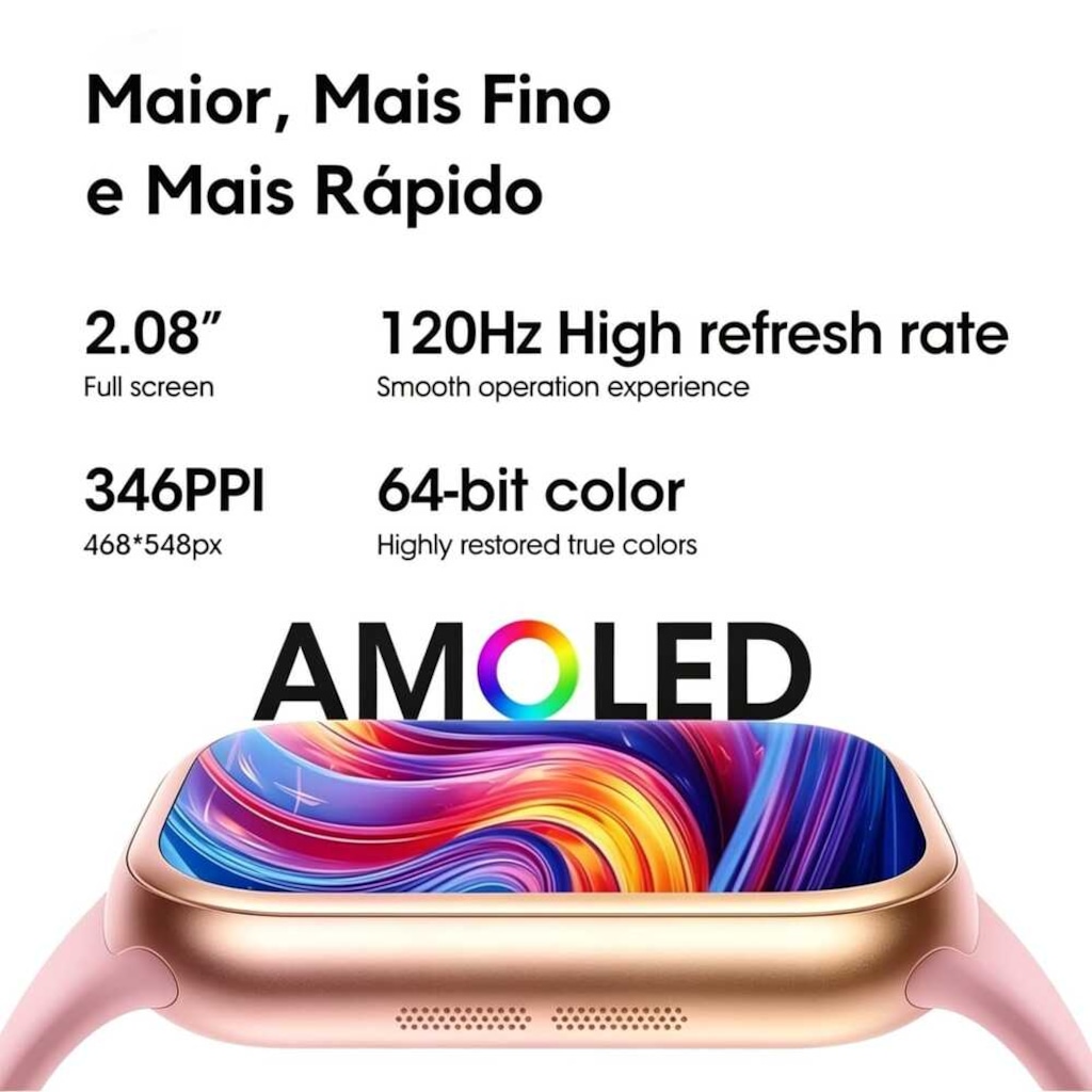 Imagem 3 do produto Relógio Smartwatch Microwear S11 Pro Super AMOLED