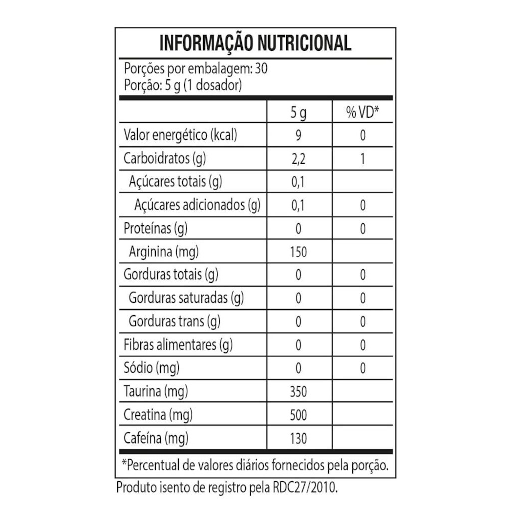 Imagem 3 do produto Pré-Treino Black Skull B.O.P.E - 150g - Energia e Foco
