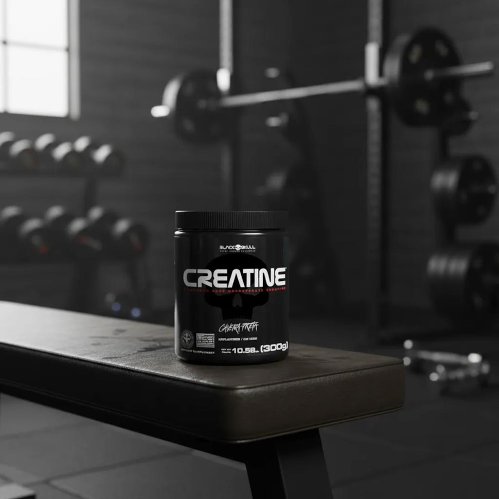 Imagem 2 do produto Creatina Monohidratada Pura Black Skull - 300g
