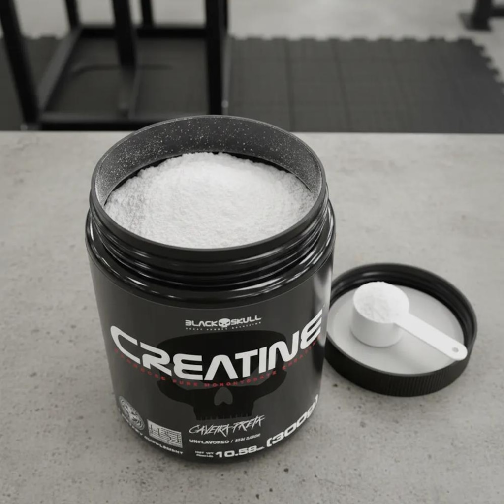 Imagem 3 do produto Creatina Monohidratada Pura Black Skull - 300g