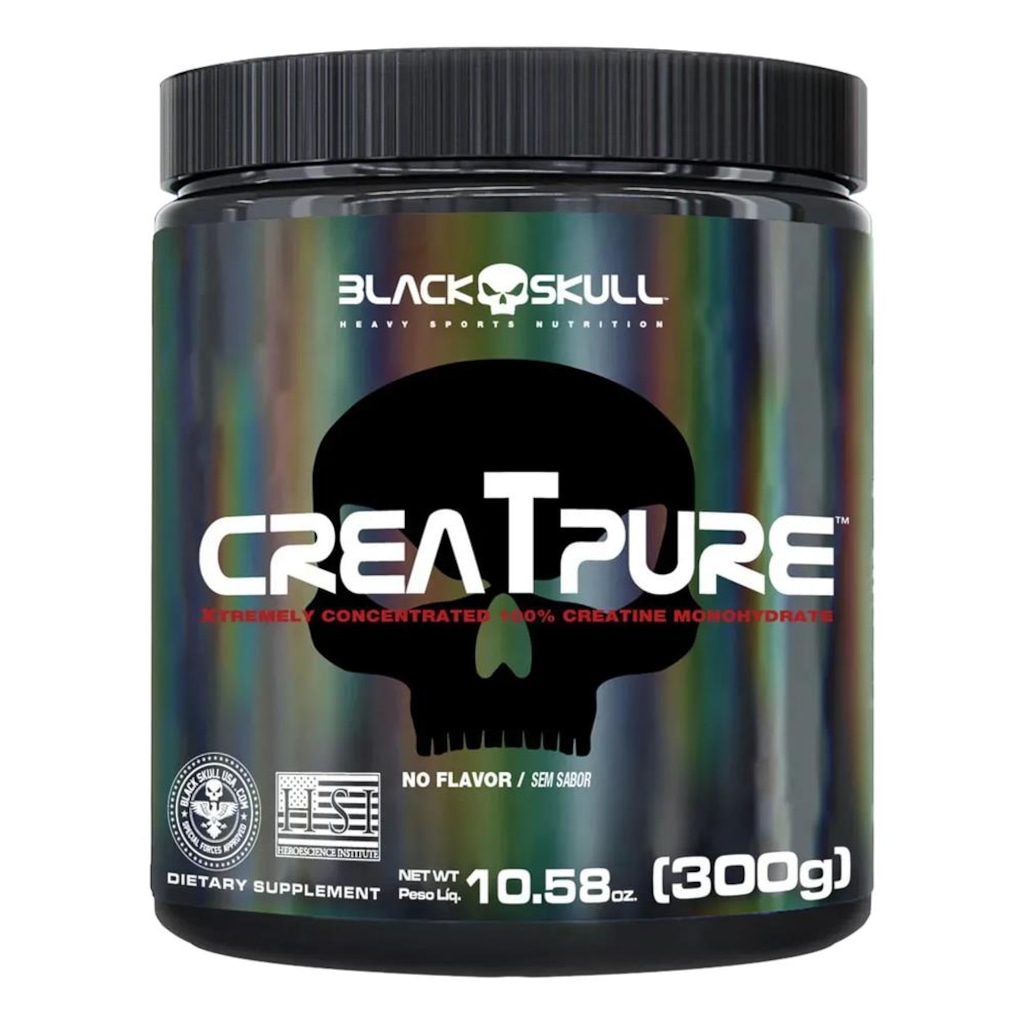 Imagem 1 do produto Creatina 100% Pura Black Skull - 300g