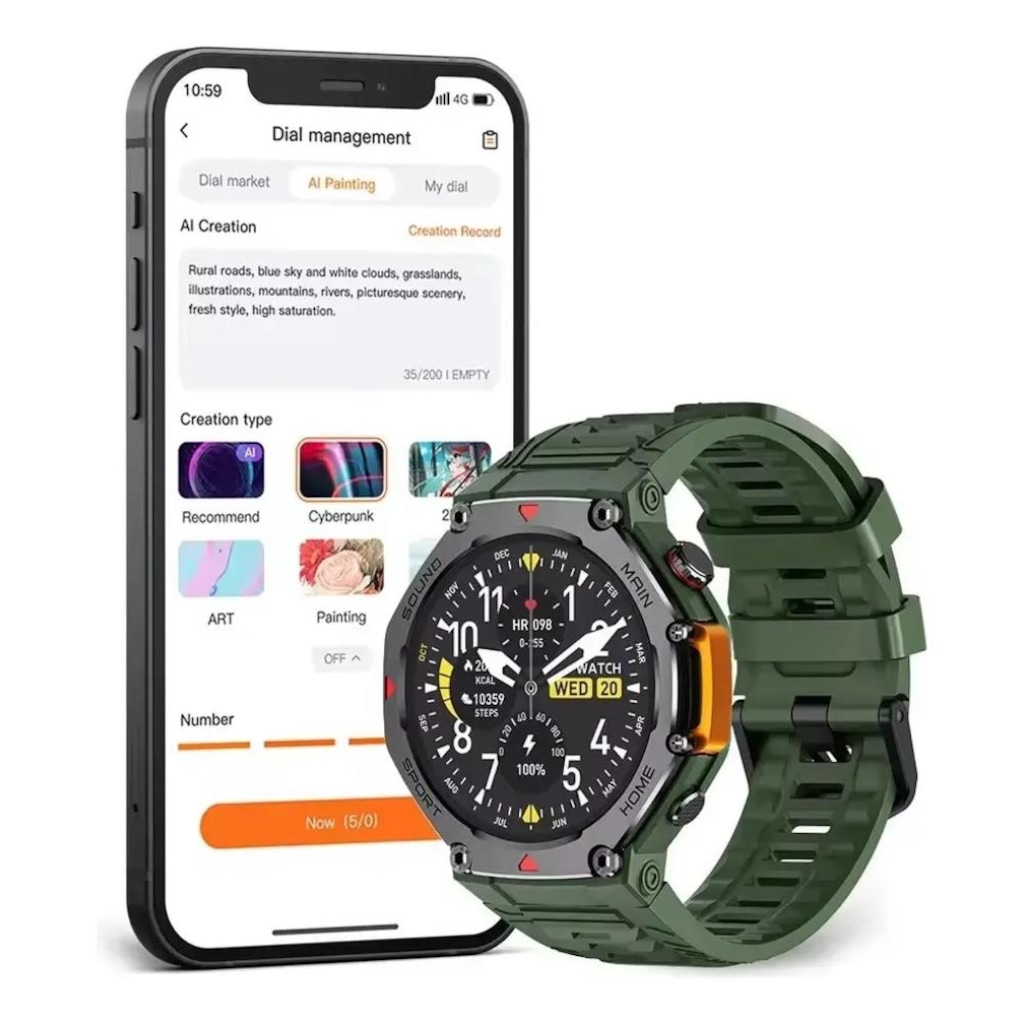 Imagem 2 do produto Relógio Smartwatch Microwear M-Rex 4