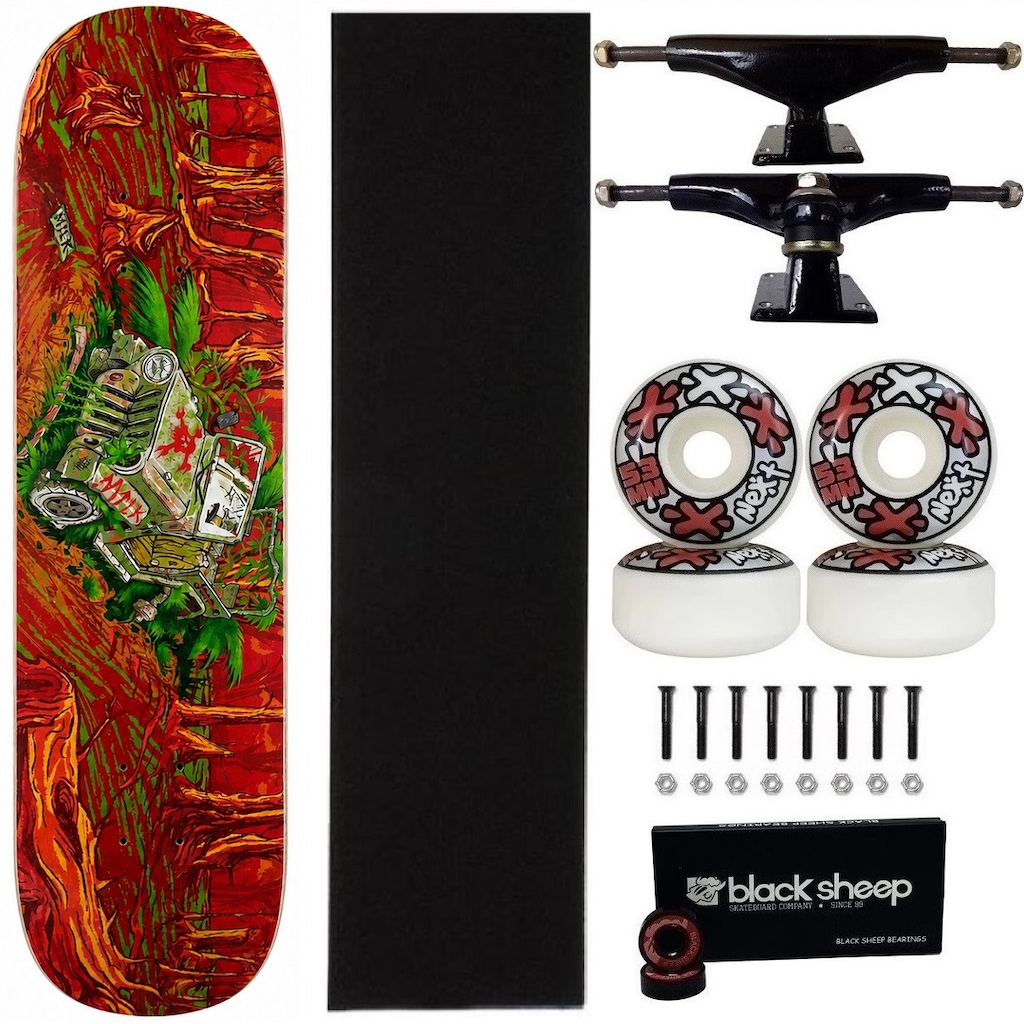 Imagem 1 do produto Skate Milk Selva Montado 8.0 Maple Profissional Next 53mm