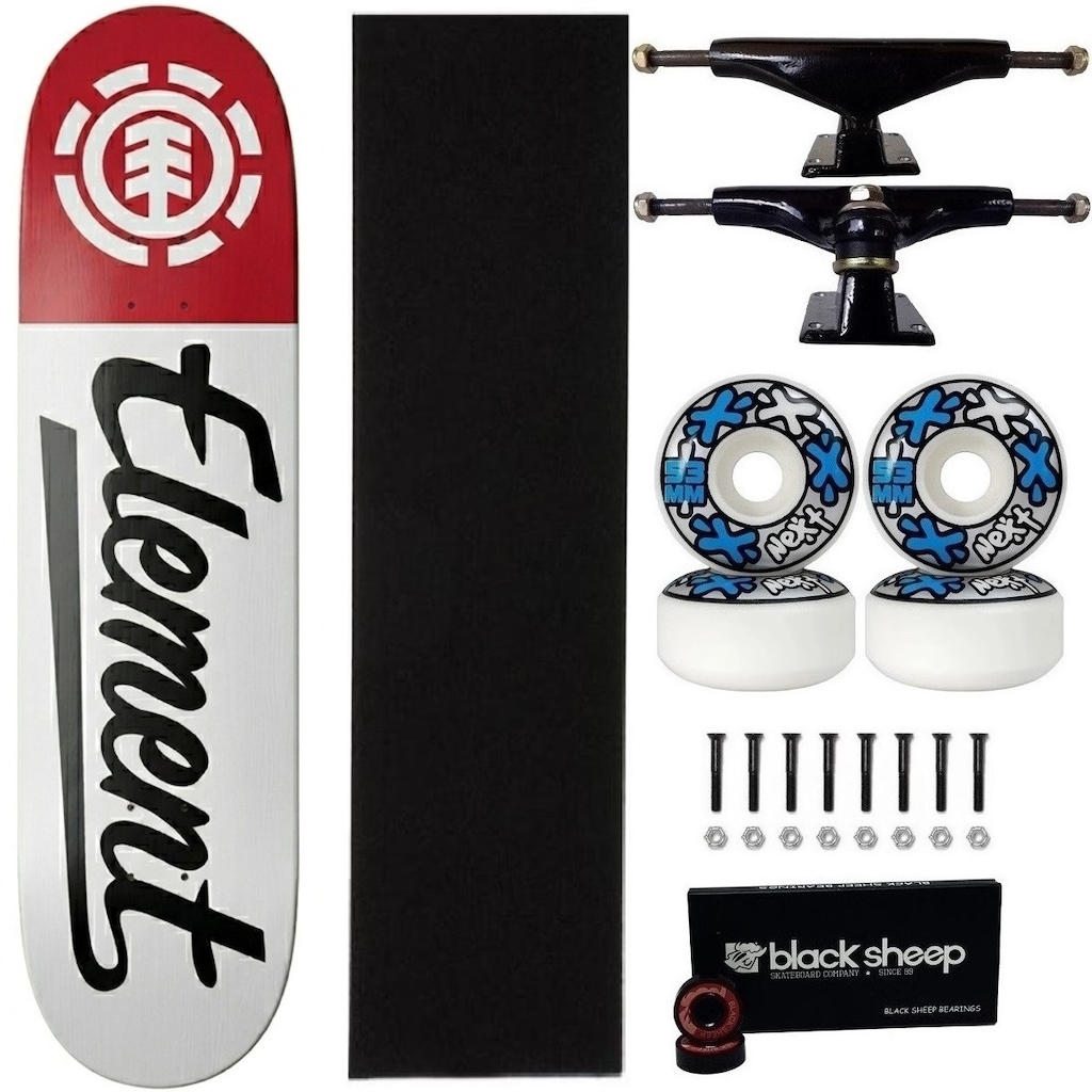 Imagem 1 do produto Skate Element Montado 8.0 Maple Original Roda Next Abec 15