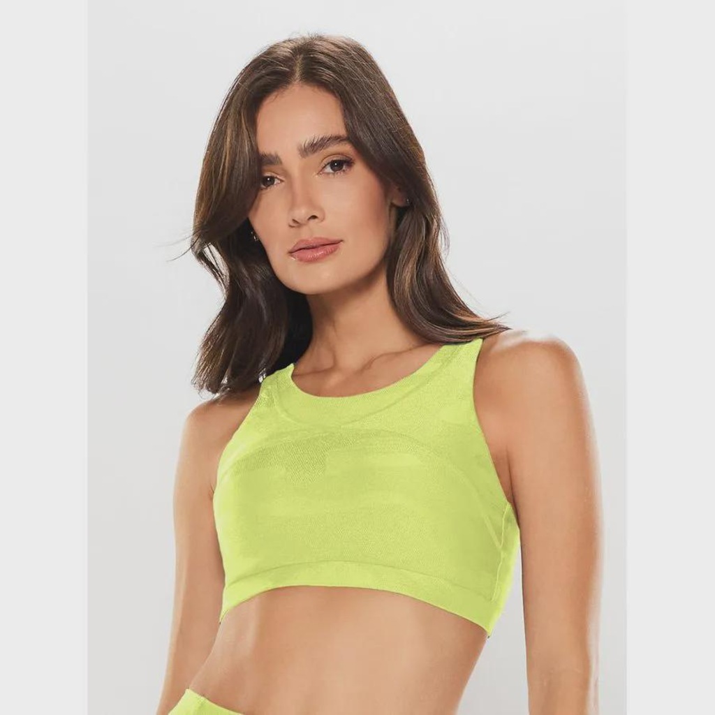 Imagem 1 do produto Top Fitness Body For Sure Alça Reta Larga Camouflage - Feminino