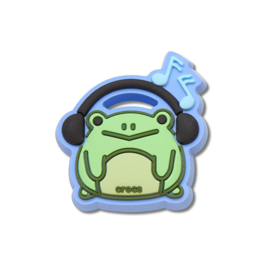 Imagem 1 do produto Jibbitz Crocs Rã Ouvindo Música Único - Unissex