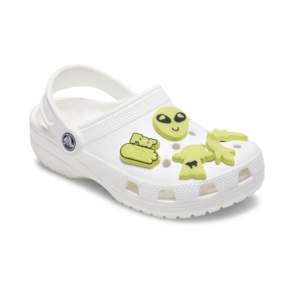 Imagem 2 do produto Jibbitz Crocs Espaço Brilham no Escuro Pack com 5 Peças II Único - Unissex