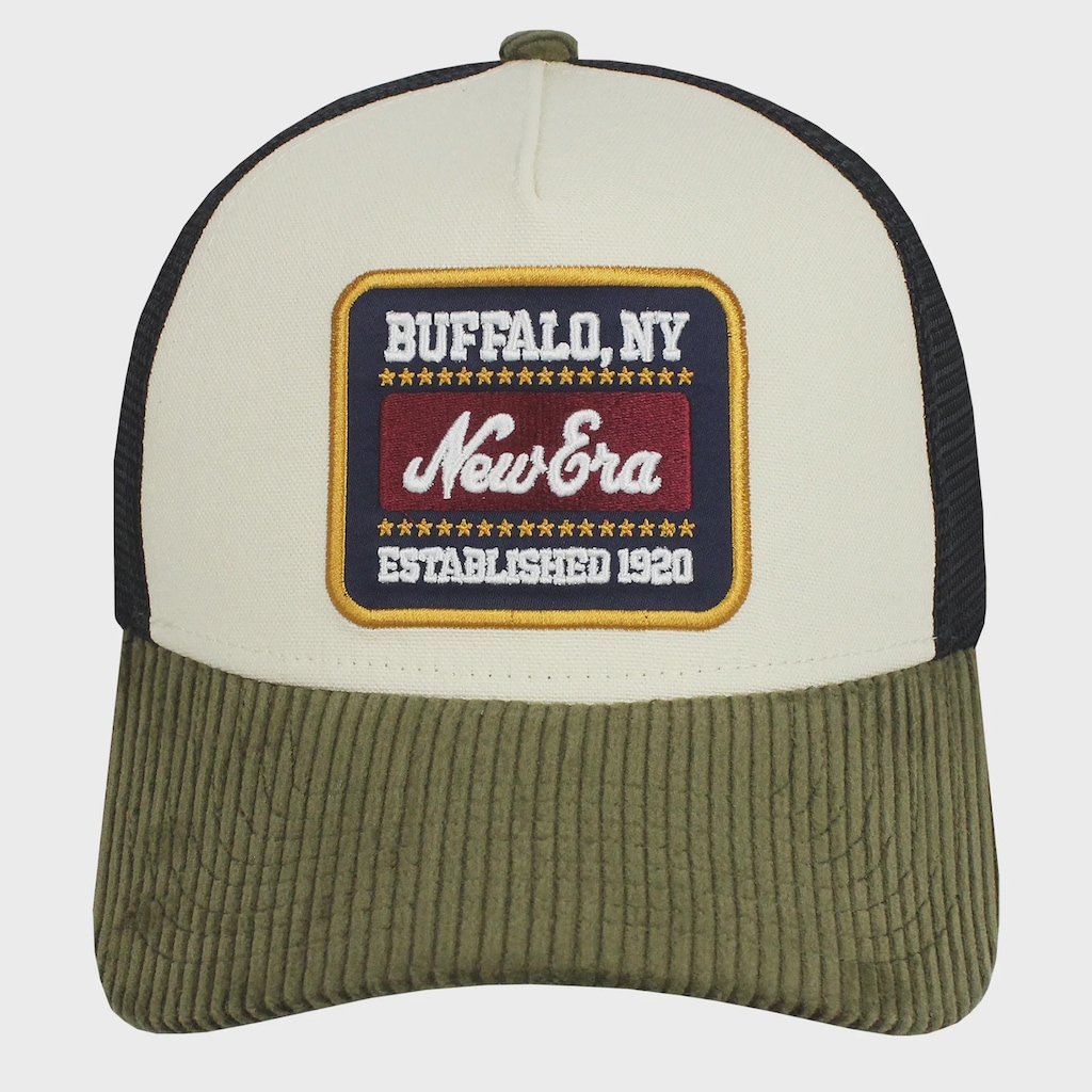 Imagem 2 do produto Boné Masculino New Era Patch Cord EF Trucker Beige Navy - Aba Curva