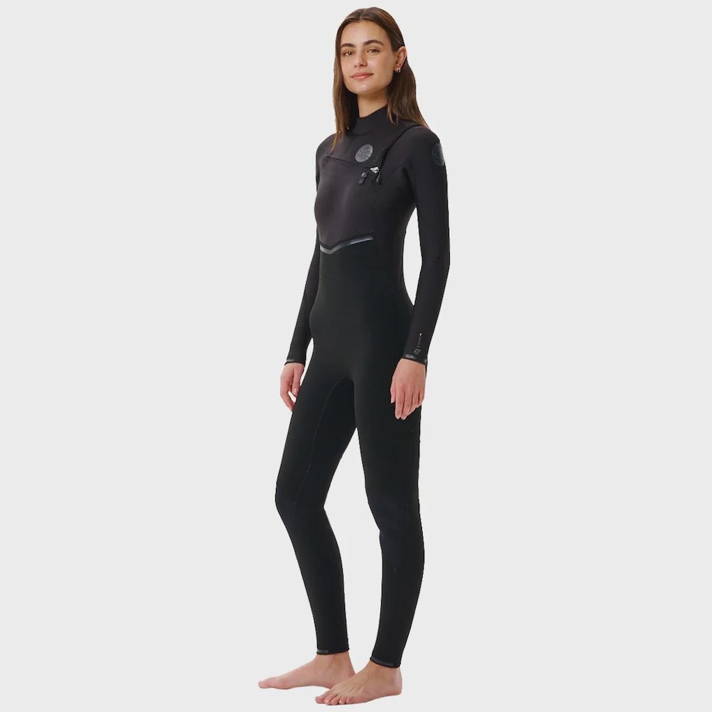 Imagem 1 do produto Long John Rip Curl Feminino E-Bomb Chest Zip Black - 3/2mm