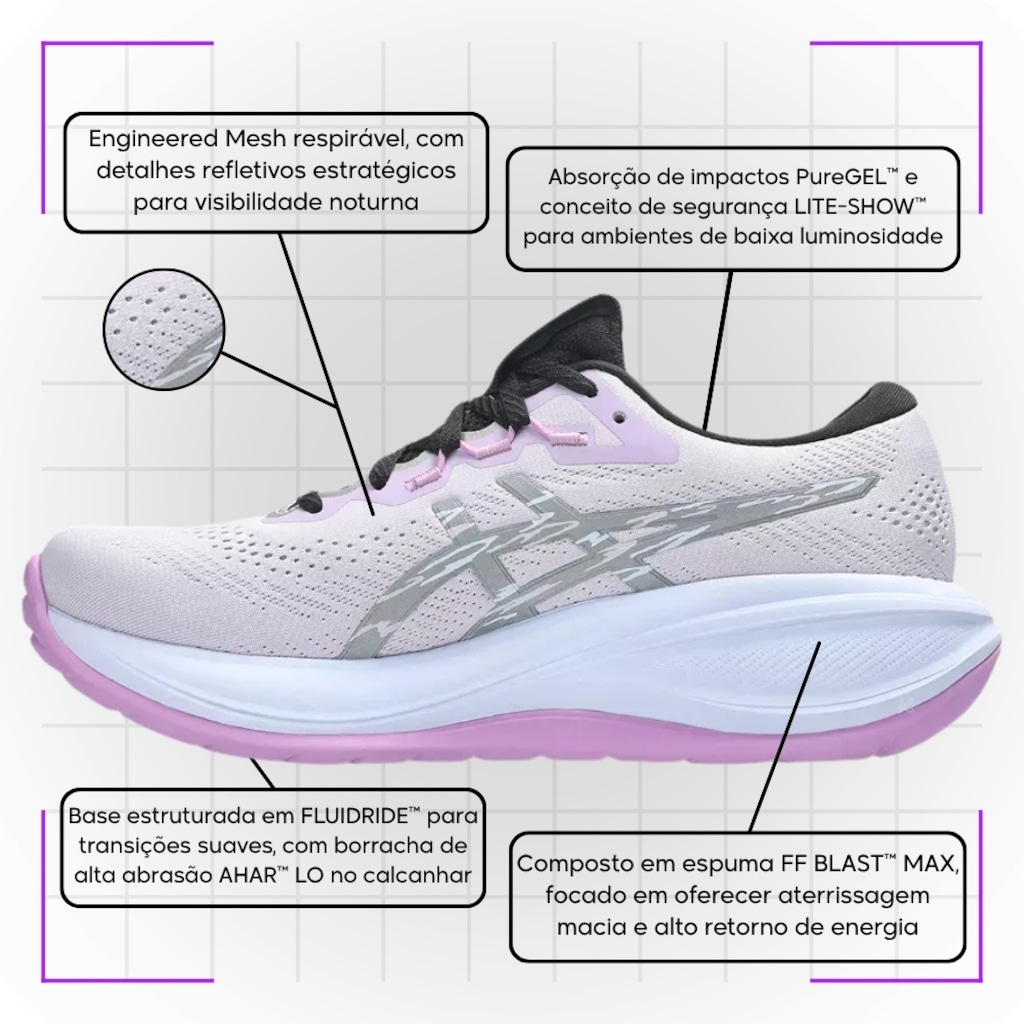 Imagem 4 do produto Tênis Feminino Asics Gel-Cumulus 28