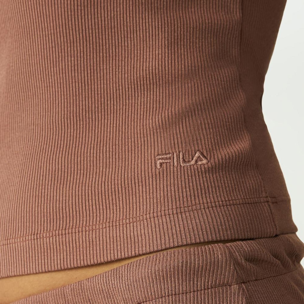 Imagem 3 do produto Camiseta Regata Feminina Fila Essentials Rib