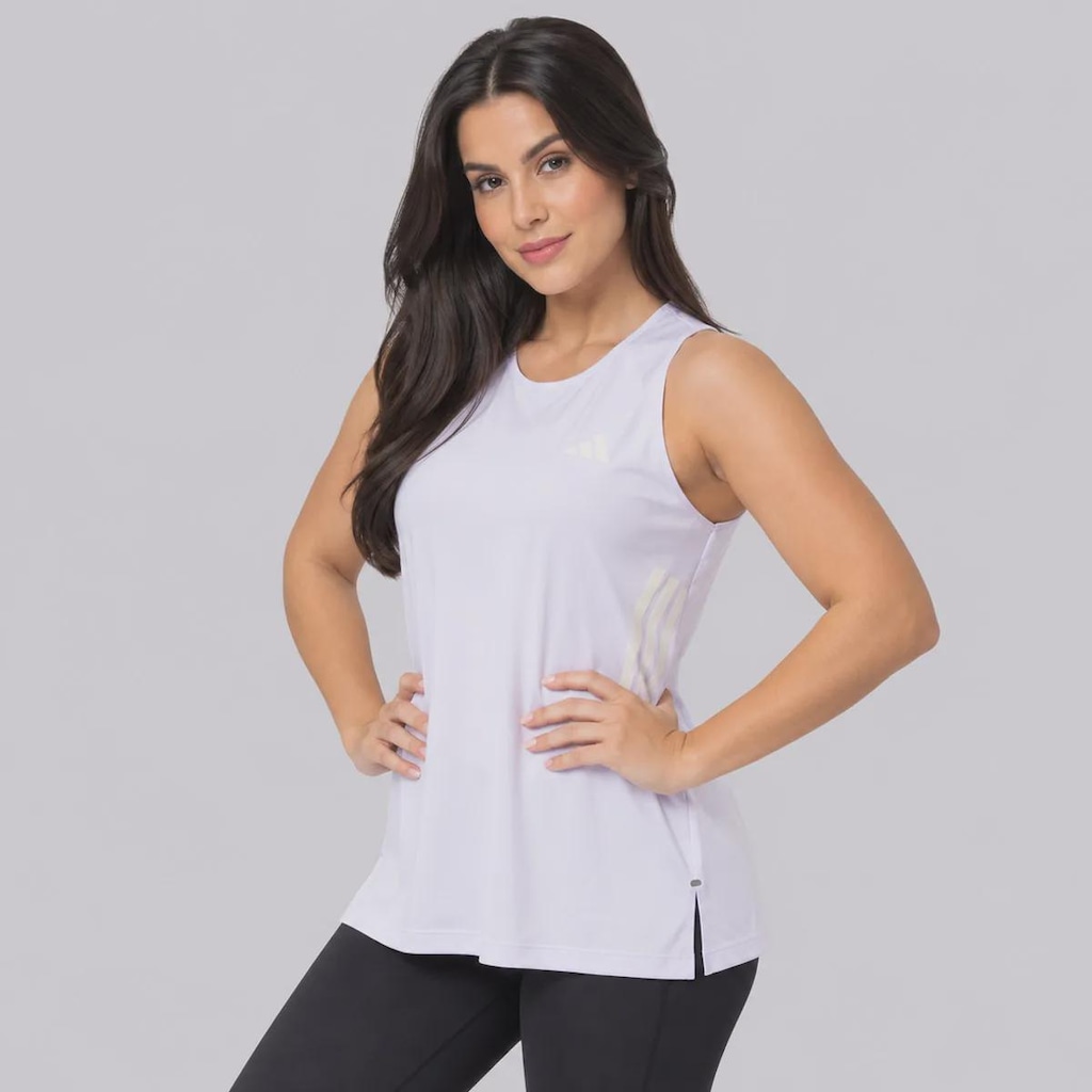 Imagem 2 do produto Camiseta Regata Feminina adidas Corrida 3 Listras