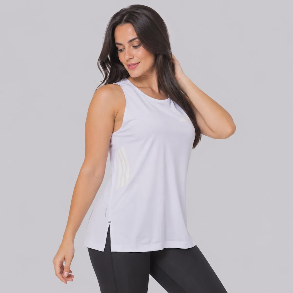 Imagem 3 do produto Camiseta Regata Feminina adidas Corrida 3 Listras